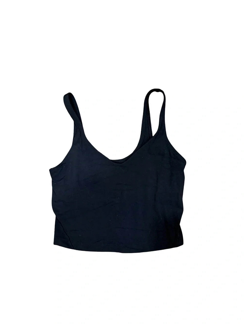 🖤 Lululemon Align Tank Top Black Built-In Bra Cropped Athletic Activewear Size 6